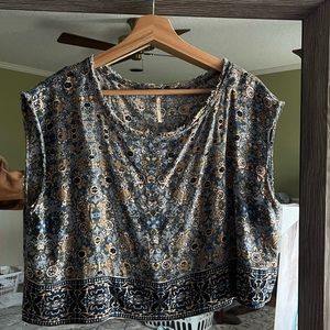 Free people cropped boxy tank